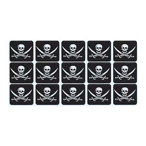 15 X 1 And X 1 And Jolly Roger Pirate Flag Bumper