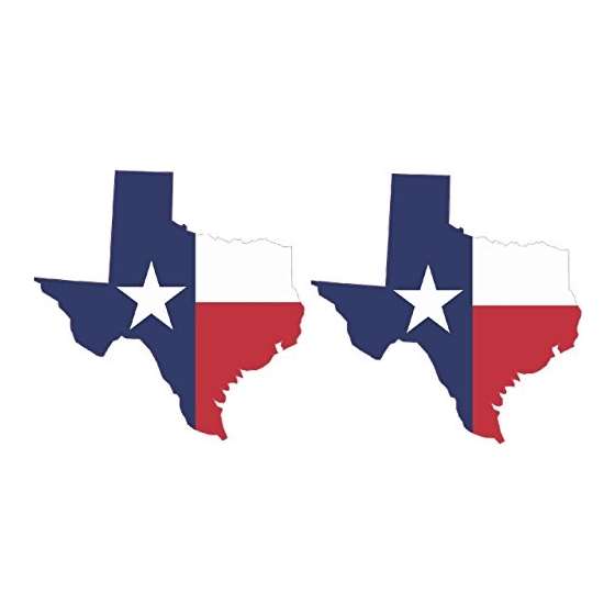 2 X 3 And X 3 And Texas State Flag Vinyl Bumper St