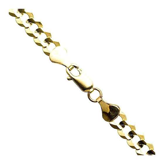 10K YELLOW Gold SOLID ITALY CUBAN Chain - 26 Inche