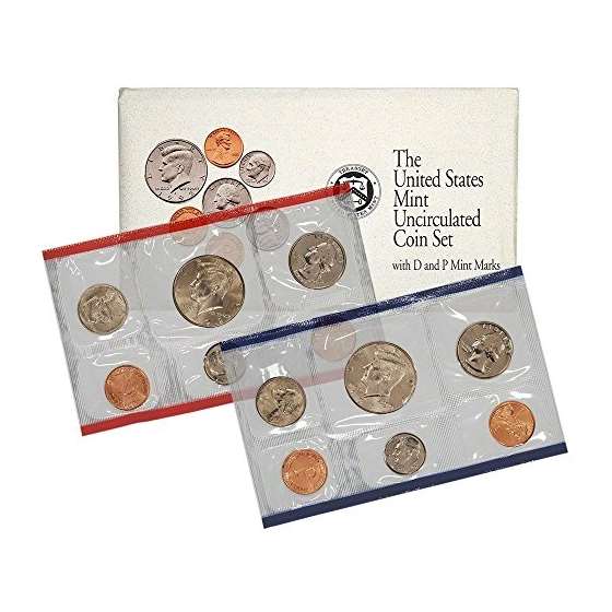 1992 P D US Mint 10-Coin Mint Set Uncirculated