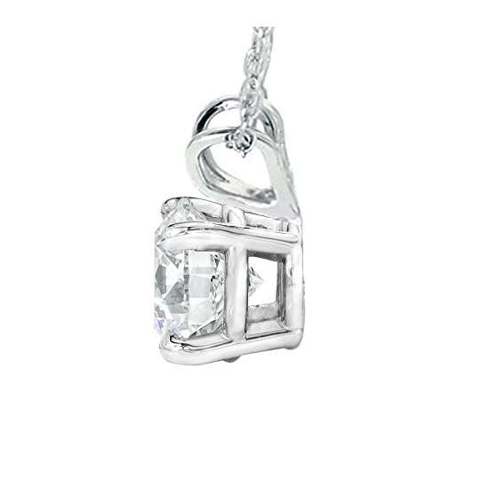 5/8Ct Lab Grown Diamond Round Solitaire Pendant-3