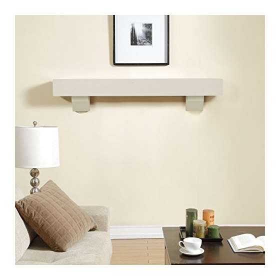 60-Inch Fireplace Shelf Mantel With Corbel Option