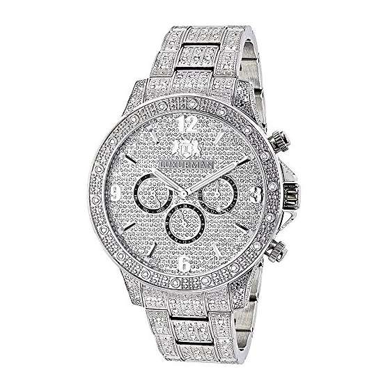 Mens Diamond Watches: Fully Iced Out Watch 1.25Ct