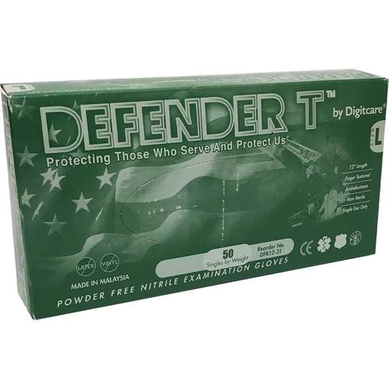 X-Large 500/case Digitcare Defender T Powder-Free