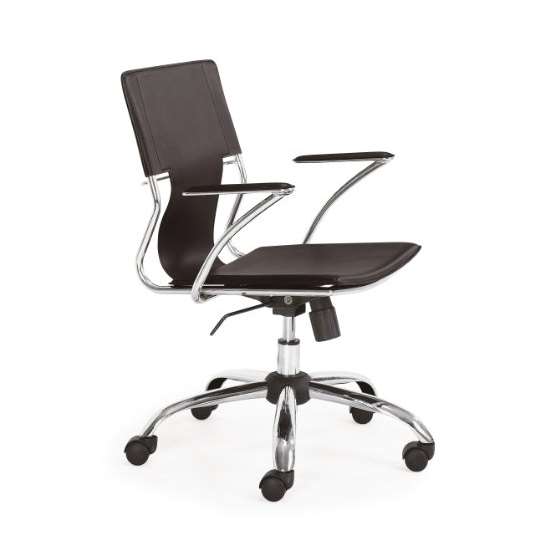 Modern Trafico Office Chair, Espresso