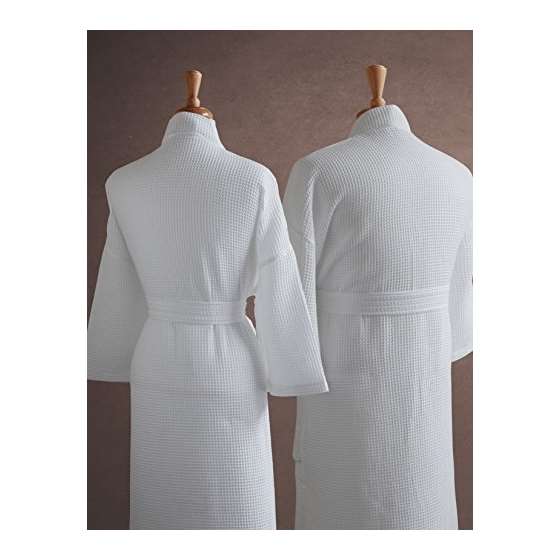 Egyptian Cotton His By Hers Waffle Weave Robe-Pe-3