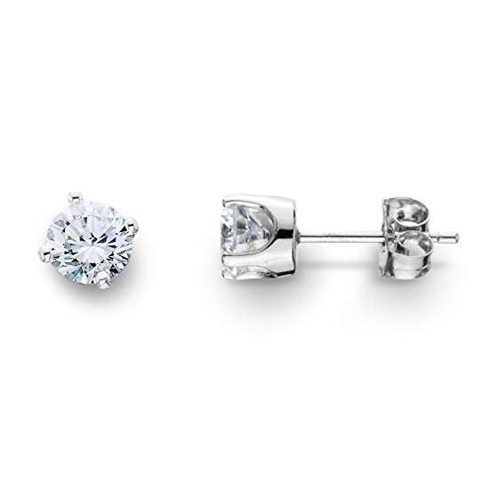 1/2Ct Real Lab Grown Diamond Studs Earrings 14K Wh