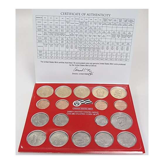 2009 PDS U.S. Mint-36 Coin Uncirculated Set With-3
