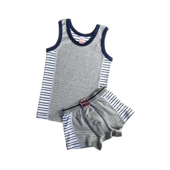 Kids By Soft Turkish Cotton Boys Tank Top And Boxe