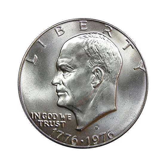 1976 U.S. Bicentennial 40 Silver Eisenhower Dollar