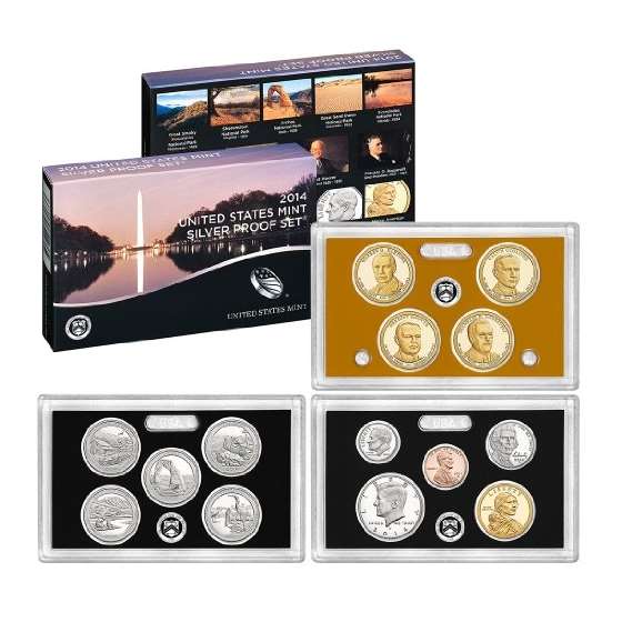 2014 S US Mint Silver Proof Set SW1