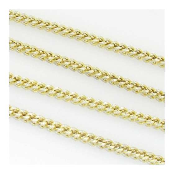 10K Yellow Gold Diamond Cut Franco Chain GC48-3