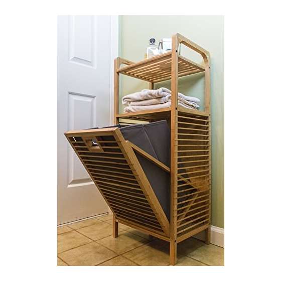 Bamboo Hamper Shelf-3