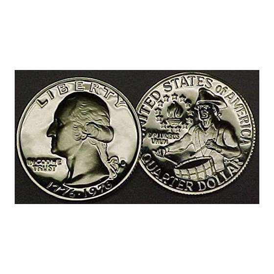 1976 S Proof Washington SILVER Quarter Bicentennia