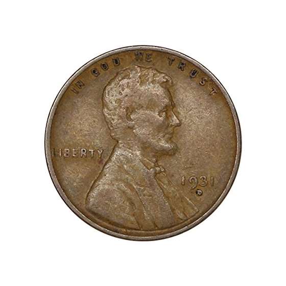 1931 D Lincoln Wheat Penny Cent Very Fine Details