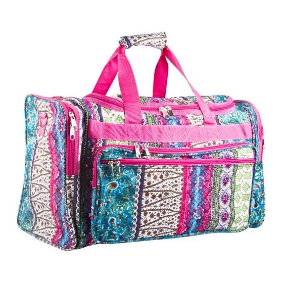 Boho Patchwork Duffle Bag 22-Inch