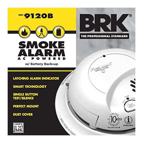 9120B Hardwired Smoke Alarm With Battery Backup,-3