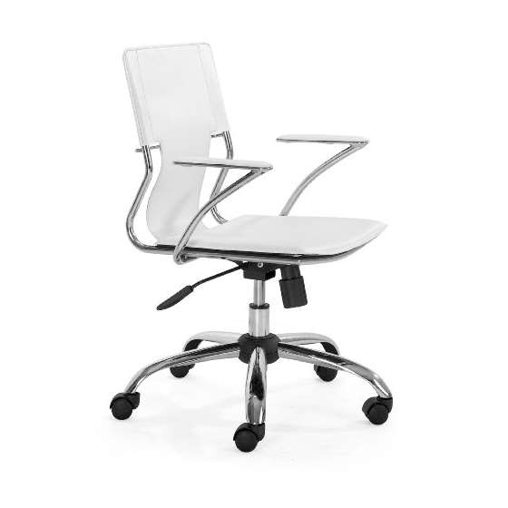 Modern Trafico Office Chair, White