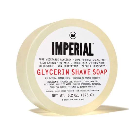 100% Natural Glycerin Face Shave Shaving Soap Puck