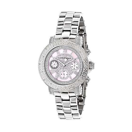 Ladies Diamond Watch 0.30Ct Pink